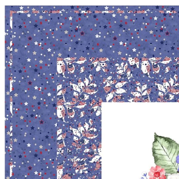 Flags and Flowers Wall Hanging  42  x 42  Sale - Image 2