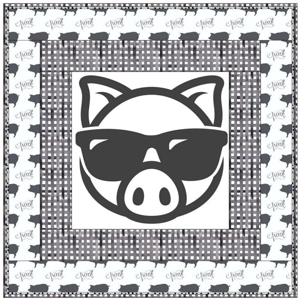 Cool Pig With Sunglasses Wall Hanging 42  x 42  Fashion - Image 2