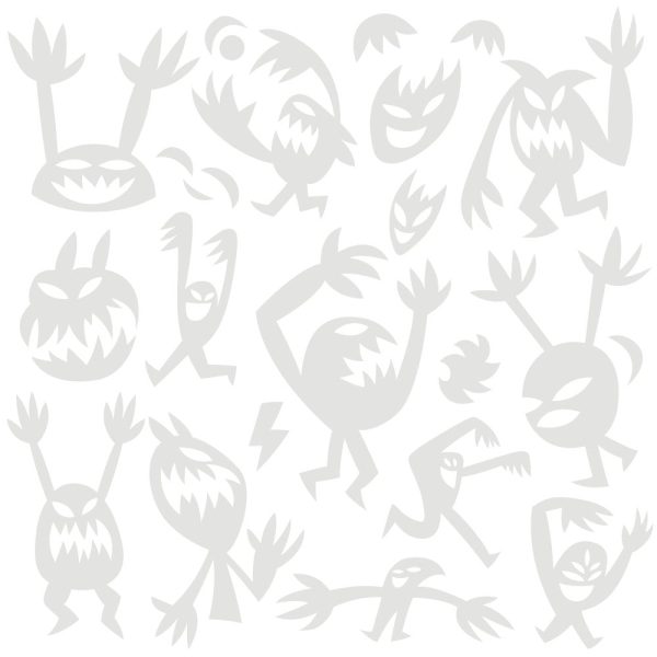 Halloween Funny Monsters Tone on Tone Fabric Online - Image 2