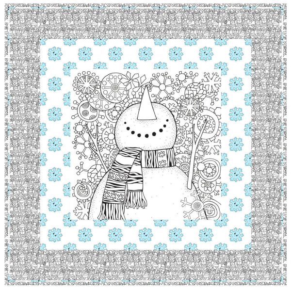 Enjoying the Snowflakes Wall Hanging 42  x 42  Online now