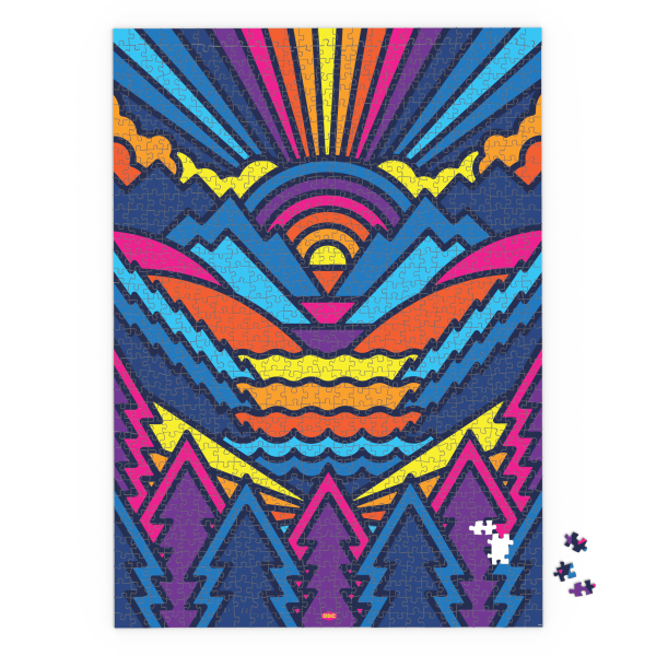 Thick Lines Valley 1000-Piece Puzzle Online Sale - Image 2