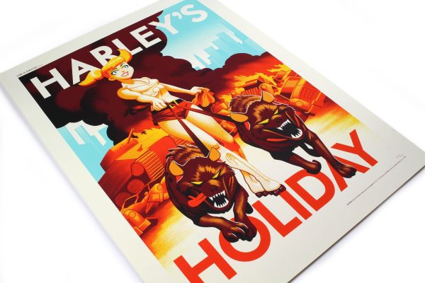 Harley s Holiday Screenprinted Poster Discount - Image 3