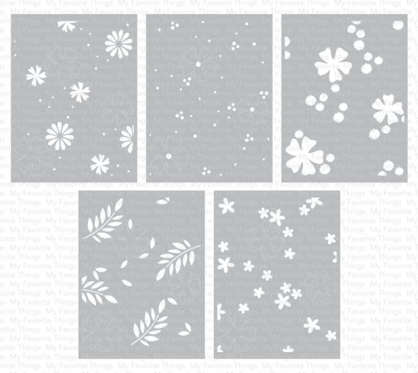 Friendly Flowers Stencil Set Sale - Image 2