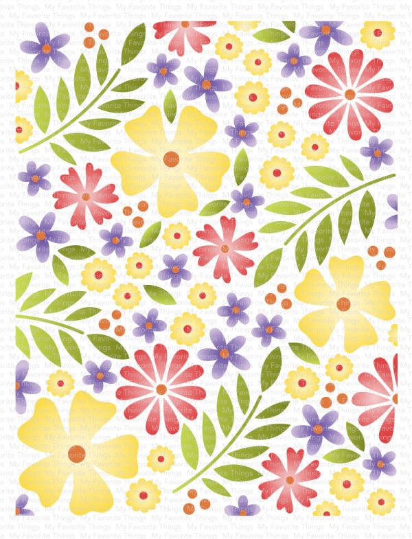 Friendly Flowers Stencil Set Sale - Image 3